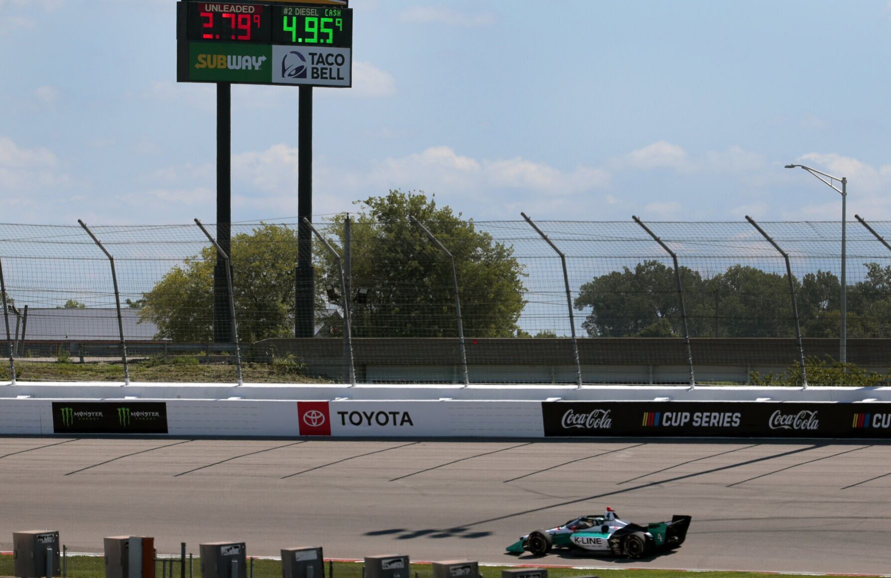 Indycar testing for Bommarito Automotive Group 500